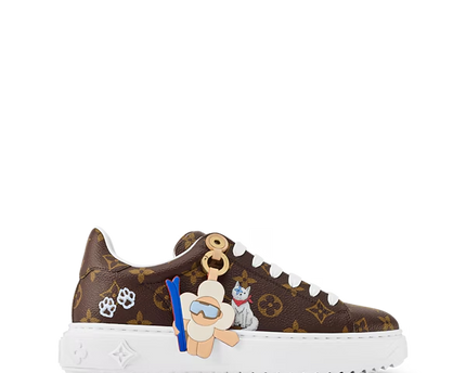 Men's Louis Vuitton Time Out Brown Sneakers