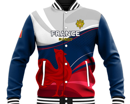 Custom France Rugby Baseball Jacket XV de France 2023 World Cup