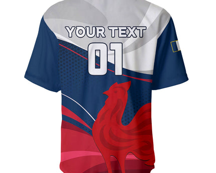 Custom France Rugby Baseball Jersey XV de France 2023 World Cup