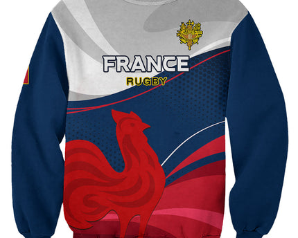 Custom France Rugby Sweatshirt XV de France 2023 World Cup