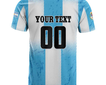 Custom Argentina Football T Shirt