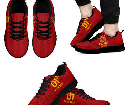 Custom Spain Football Sneakers Go La Rojita