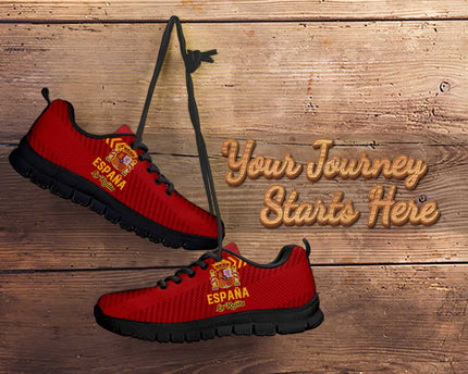 Custom Spain Football Sneakers Go La Rojita