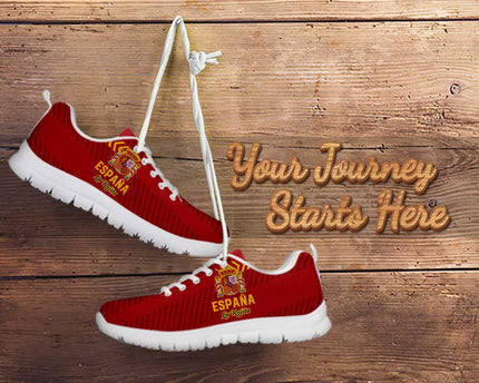 Custom Spain Football Sneakers Go La Rojita