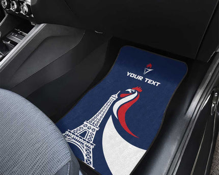 France 2024 Bonjour Car Mats Eiffel Tower Gallic Rooster