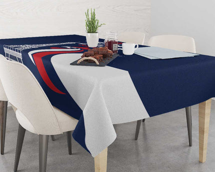 France 2024 Bonjour Tablecloth Eiffel Tower Gallic Rooster