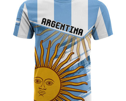 Custom Argentina T Shirt La Argentina Sol De Mayo Sport Style