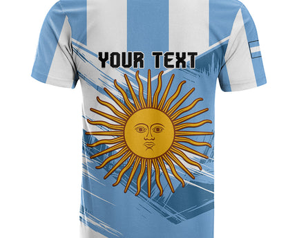 Custom Argentina T Shirt La Argentina Sol De Mayo Sport Style
