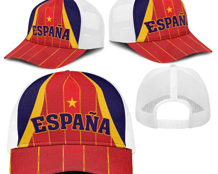 Spain 2026 World Football Baseball Net Cap Vamos Espana