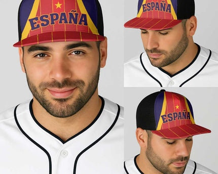 Spain 2026 World Football Baseball Net Cap Vamos Espana