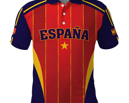 Custom Spain 2026 World Football Polo Shirt Vamos Espana