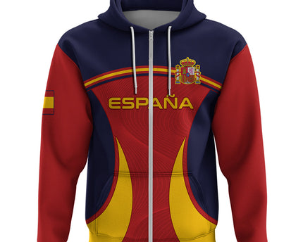 Spain Football Hoodie La Roja 2024 Sporty Style