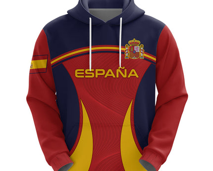 Spain Football Hoodie La Roja 2024 Sporty Style