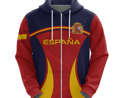 Spain Football Hoodie La Roja 2024 Sporty Style