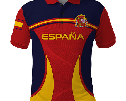 Spain Football Polo Shirt La Roja 2024 Sporty Style