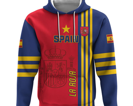 Custom Spain 2024 Football Hoodie La Roja Go Champions