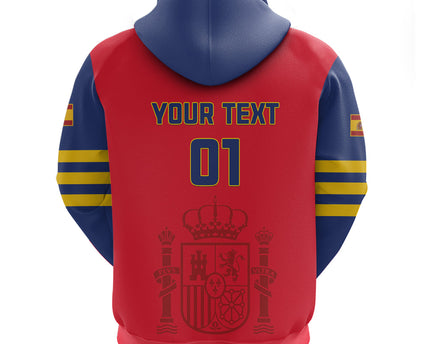 Custom Spain 2024 Football Hoodie La Roja Go Champions