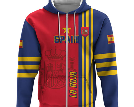 Custom Spain 2024 Football Hoodie La Roja Go Champions