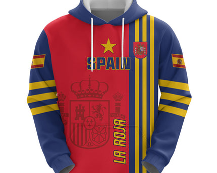 Custom Spain 2024 Football Hoodie La Roja Go Champions