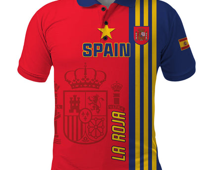 Custom Spain 2024 Football Polo Shirt La Roja Go Champions