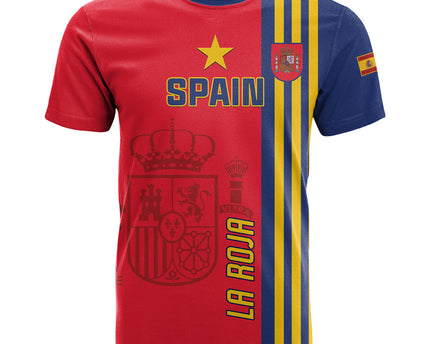 Custom Spain 2024 Football T Shirt La Roja Go Champions