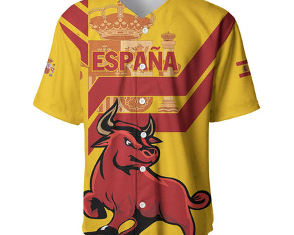 Personalized Spain Baseball Jersey Spanish Fighting Bull