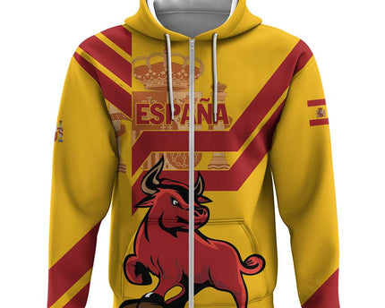 Personalized Spain Hoodie Spanish Fighting Bull