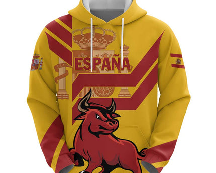Personalized Spain Hoodie Spanish Fighting Bull