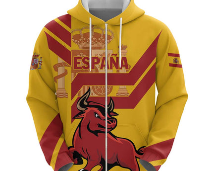 Personalized Spain Hoodie Spanish Fighting Bull
