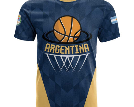 Argentina Basketball Custom T Shirt Go El Alma Argentina
