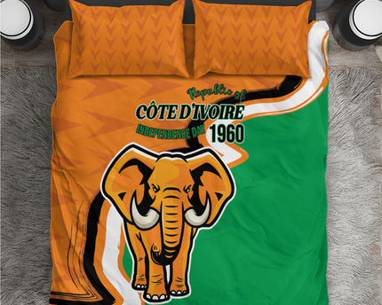Ivory Coast August 7th 1960 Bedding Set Happy Independence Day