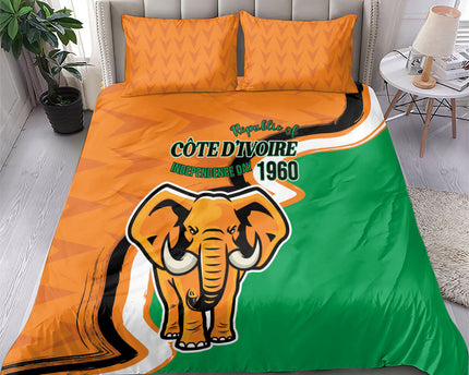 Ivory Coast August 7th 1960 Bedding Set Happy Independence Day
