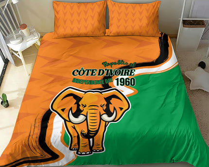 Ivory Coast August 7th 1960 Bedding Set Happy Independence Day