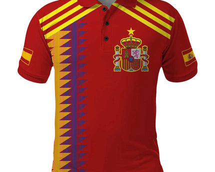 Custom Spain Football 2024 Road To The Champion Polo Shirt Vamos a Espana