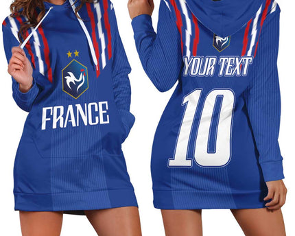 France Football 2024 Go Champion Hoodie Dress