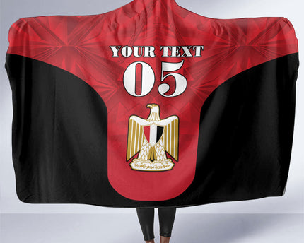 Custom Egypt Football 2026 Hooded Blanket Go Pharaohs Special Style