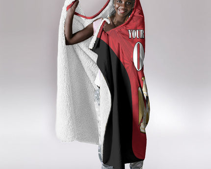 Custom Egypt Football 2026 Hooded Blanket Go Pharaohs Special Style