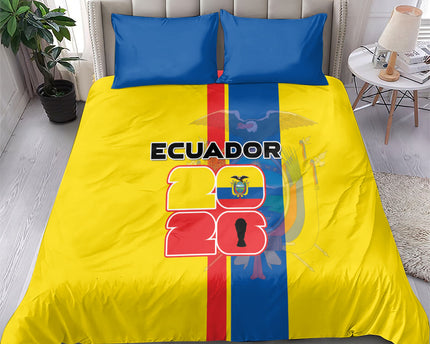 Ecuador Football 2026 Bedding Set South American Pride
