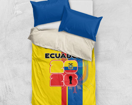 Ecuador Football 2026 Bedding Set South American Pride