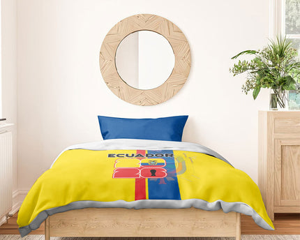 Ecuador Football 2026 Bedding Set South American Pride