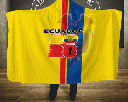 Ecuador Football 2026 Hooded Blanket South American Pride