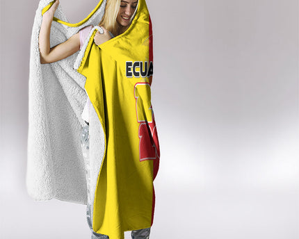 Ecuador Football 2026 Hooded Blanket South American Pride