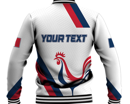 France Rugby 2023 Baseball Jacket Les Blues Roosters