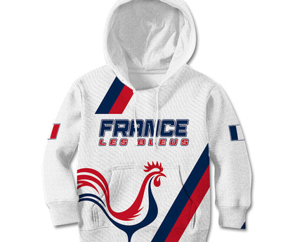 France Rugby 2023 Kid Hoodie Les Blues Roosters