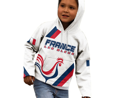 France Rugby 2023 Kid Hoodie Les Blues Roosters
