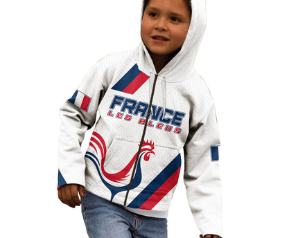 France Rugby 2023 Kid Hoodie Les Blues Roosters