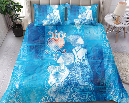 Afro Erzulie Dantor Veve Bedding Set Mother Goddess