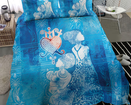 Afro Erzulie Dantor Veve Bedding Set Mother Goddess
