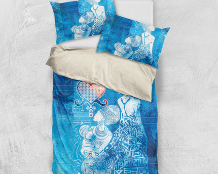 Afro Erzulie Dantor Veve Bedding Set Mother Goddess