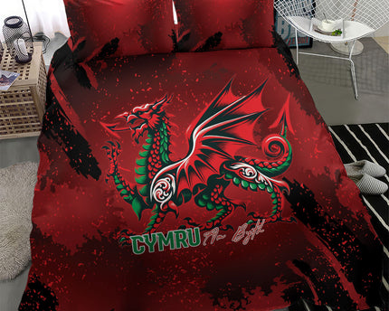Wales Rugby National Heritage Bedding Set Red Dragon Inspired Edition